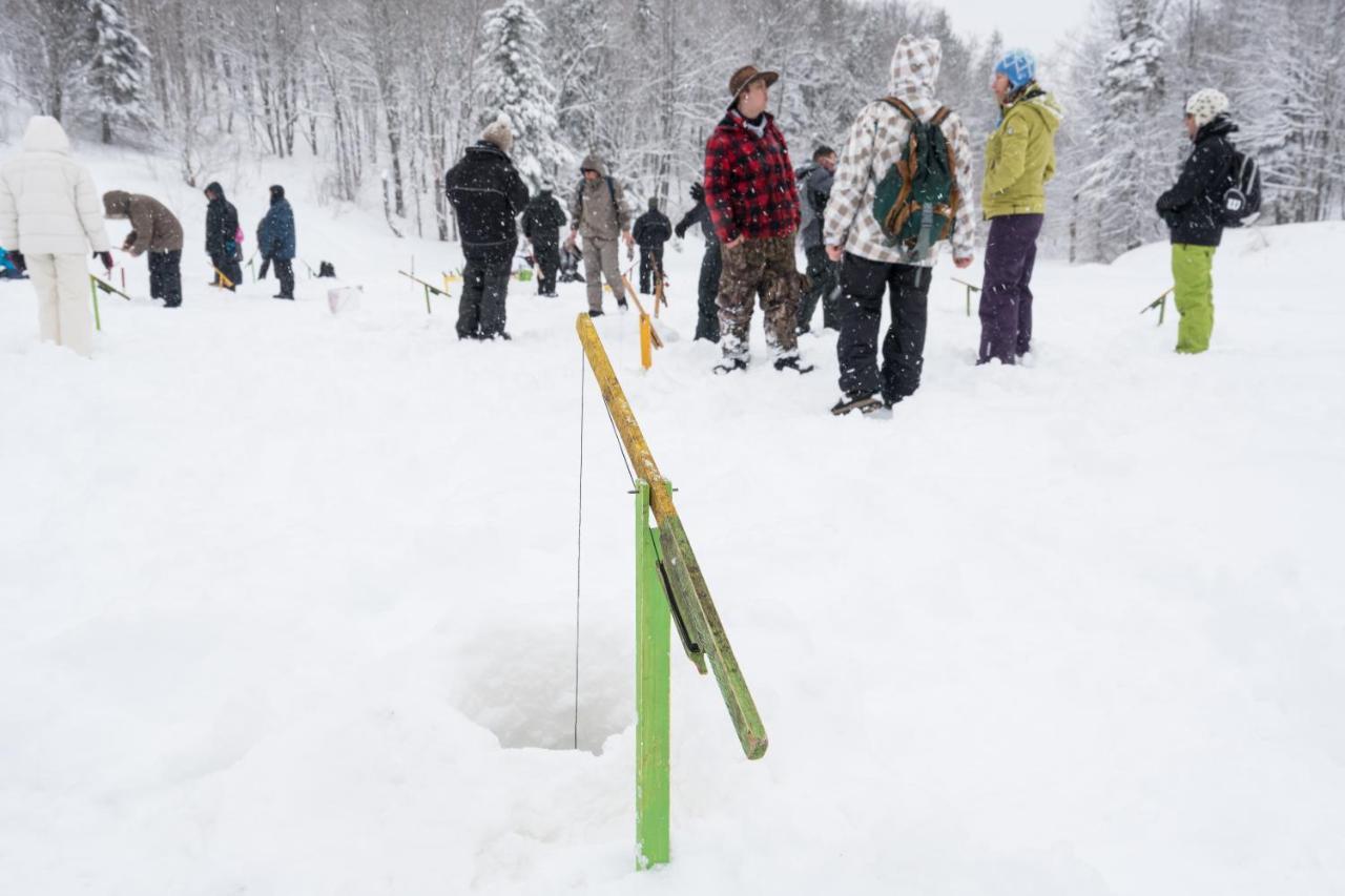 Pourvoirie Du Lac Blanc เซนต์ อเล็กซิส เด มองส์ ภายนอก รูปภาพ